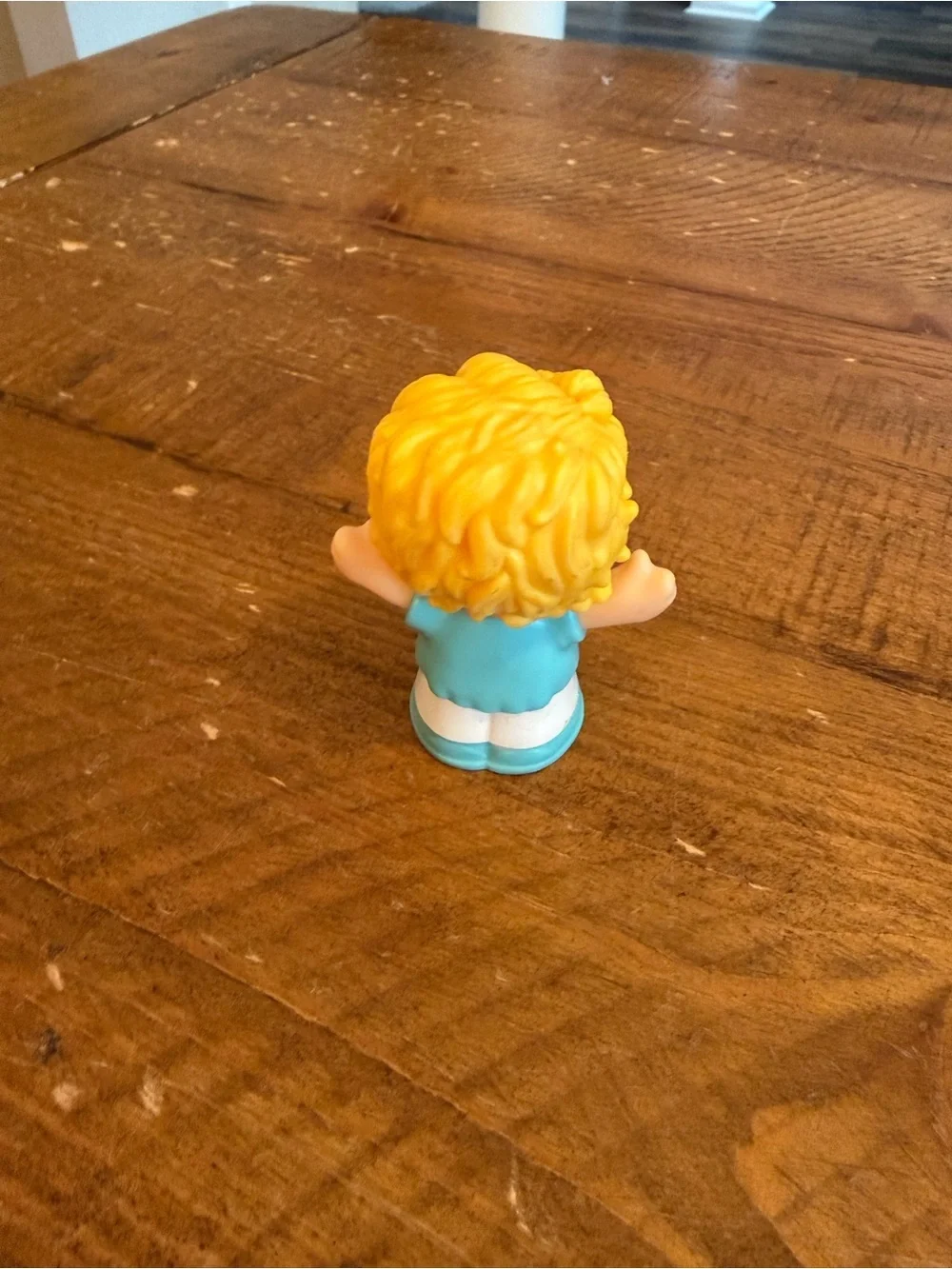 Fisher Price Little People Girl in Blue shirt as is